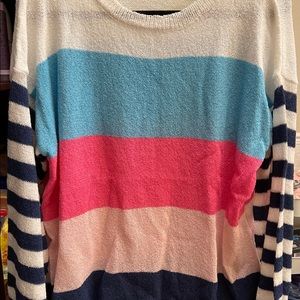 Lightweight, Striped, Sweater, Size Large